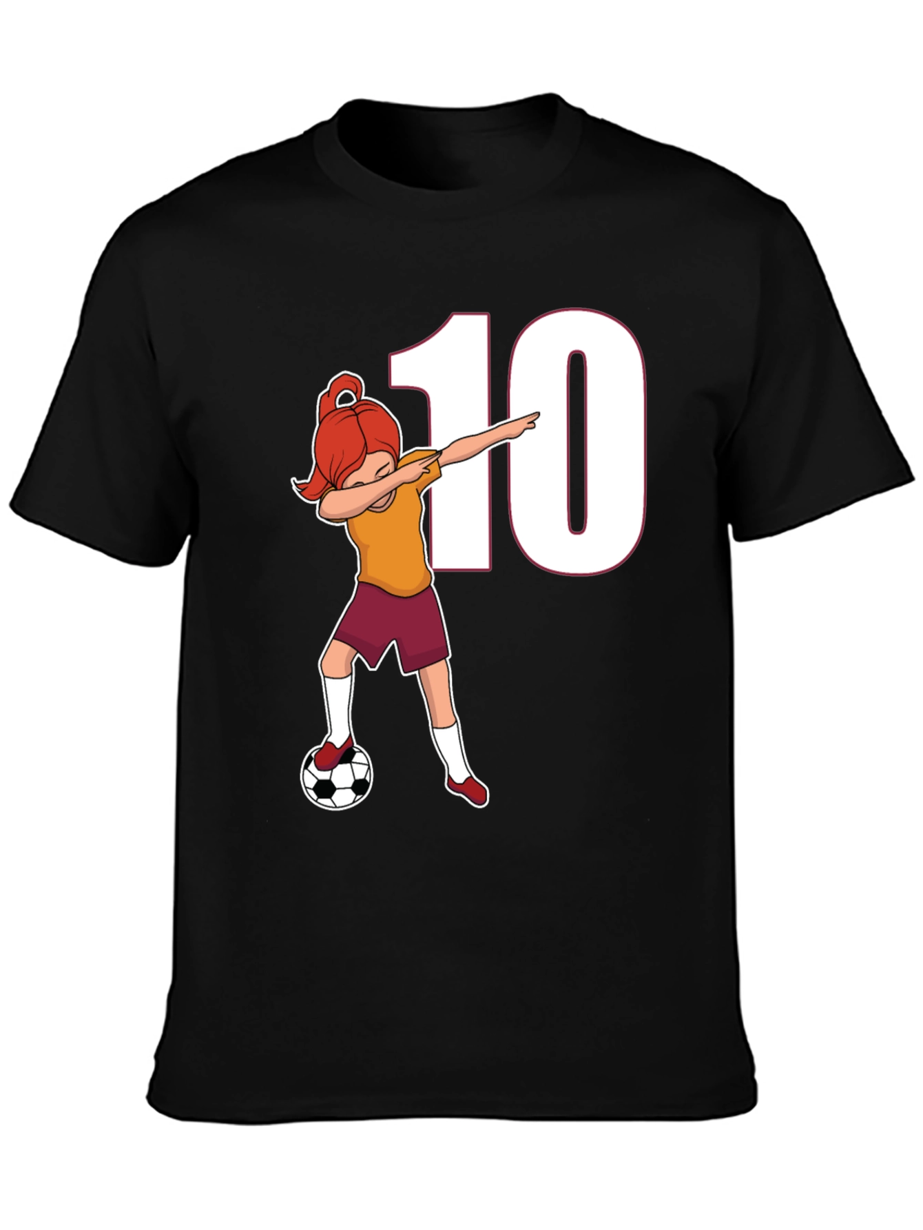 Soccer Girl Dab T-Shirt - Number 10 Fan!