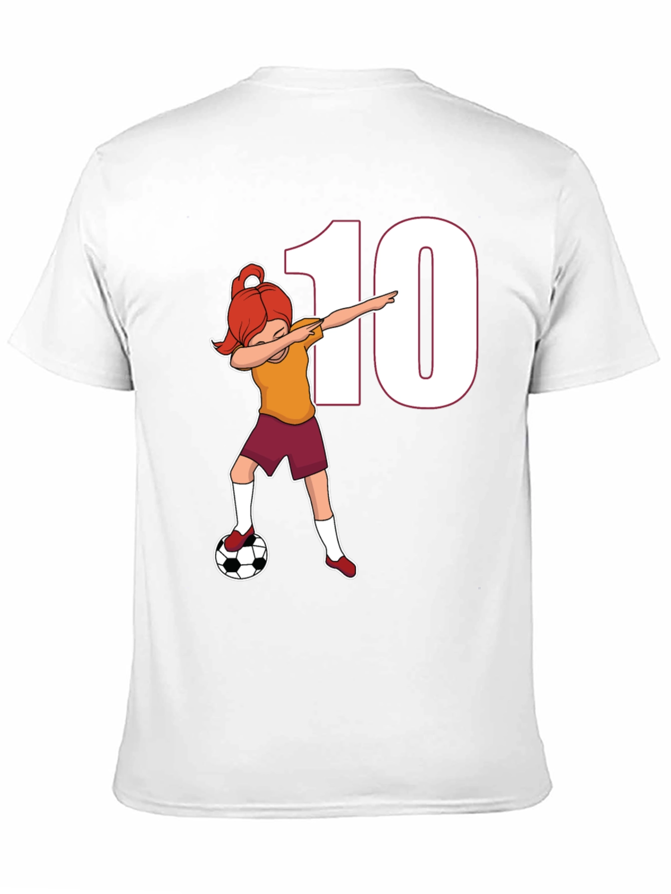 Soccer Girl Dab T-Shirt - Number 10 Fan!