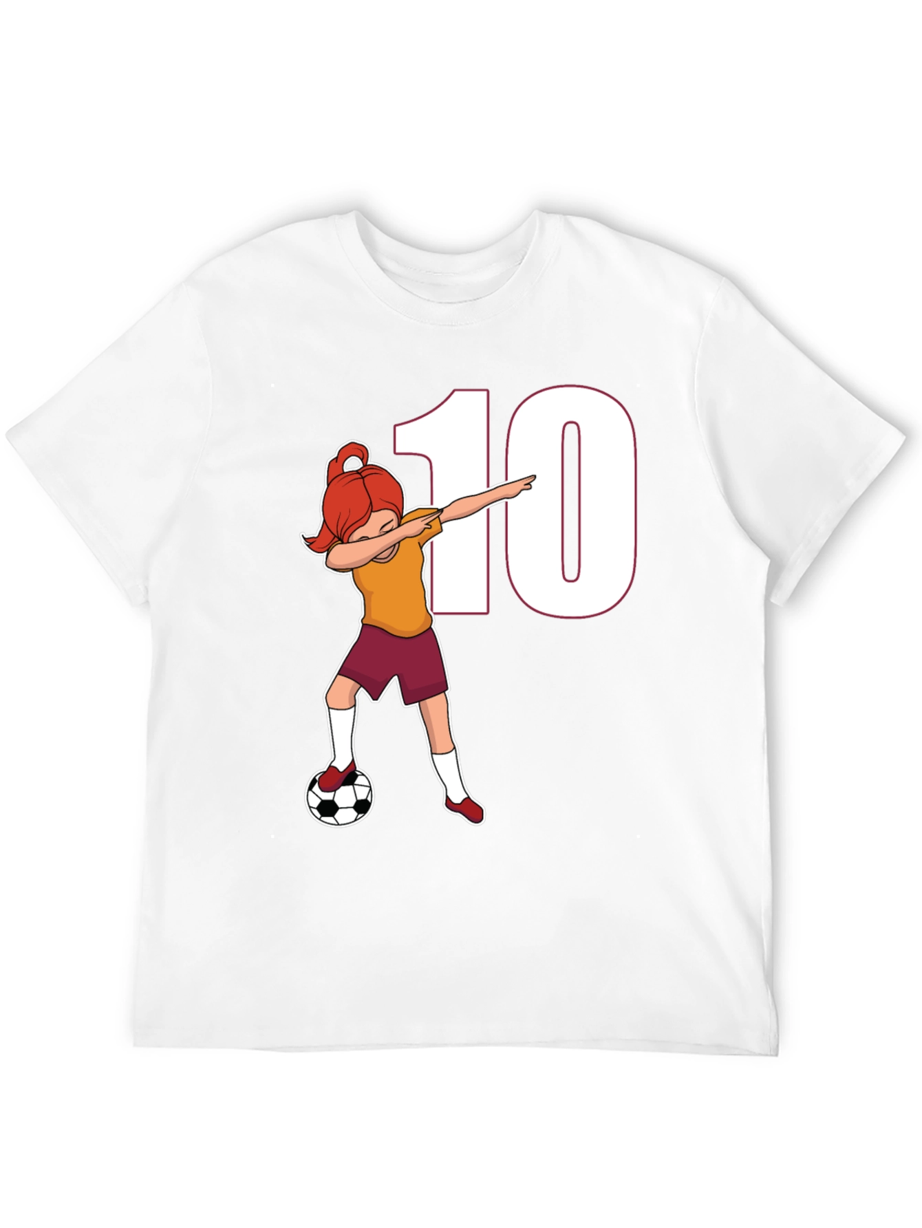 Soccer Girl Dab T-Shirt - Number 10 Fan!