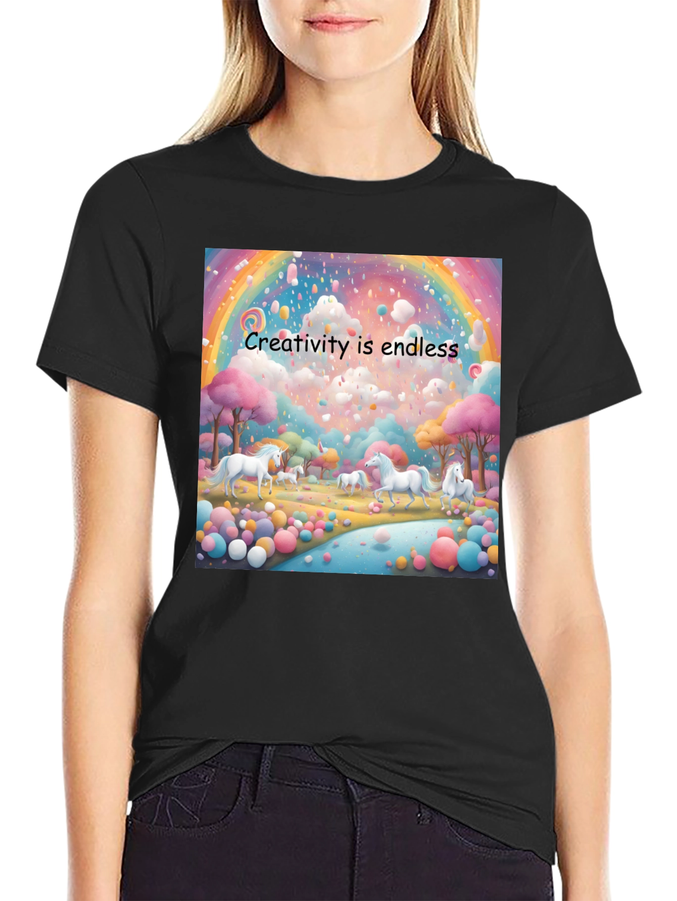Creative Unicorn Dreamscape Graphic Tee