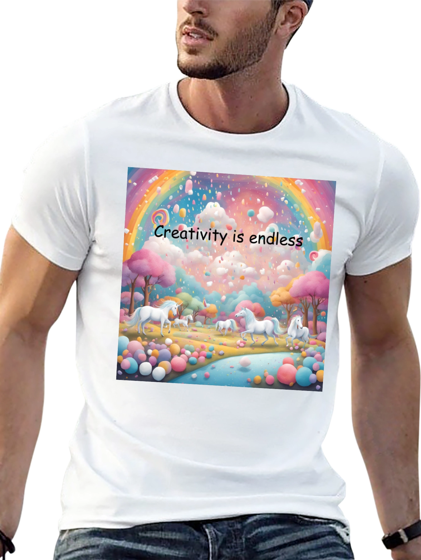 Creative Unicorn Dreamscape Graphic Tee