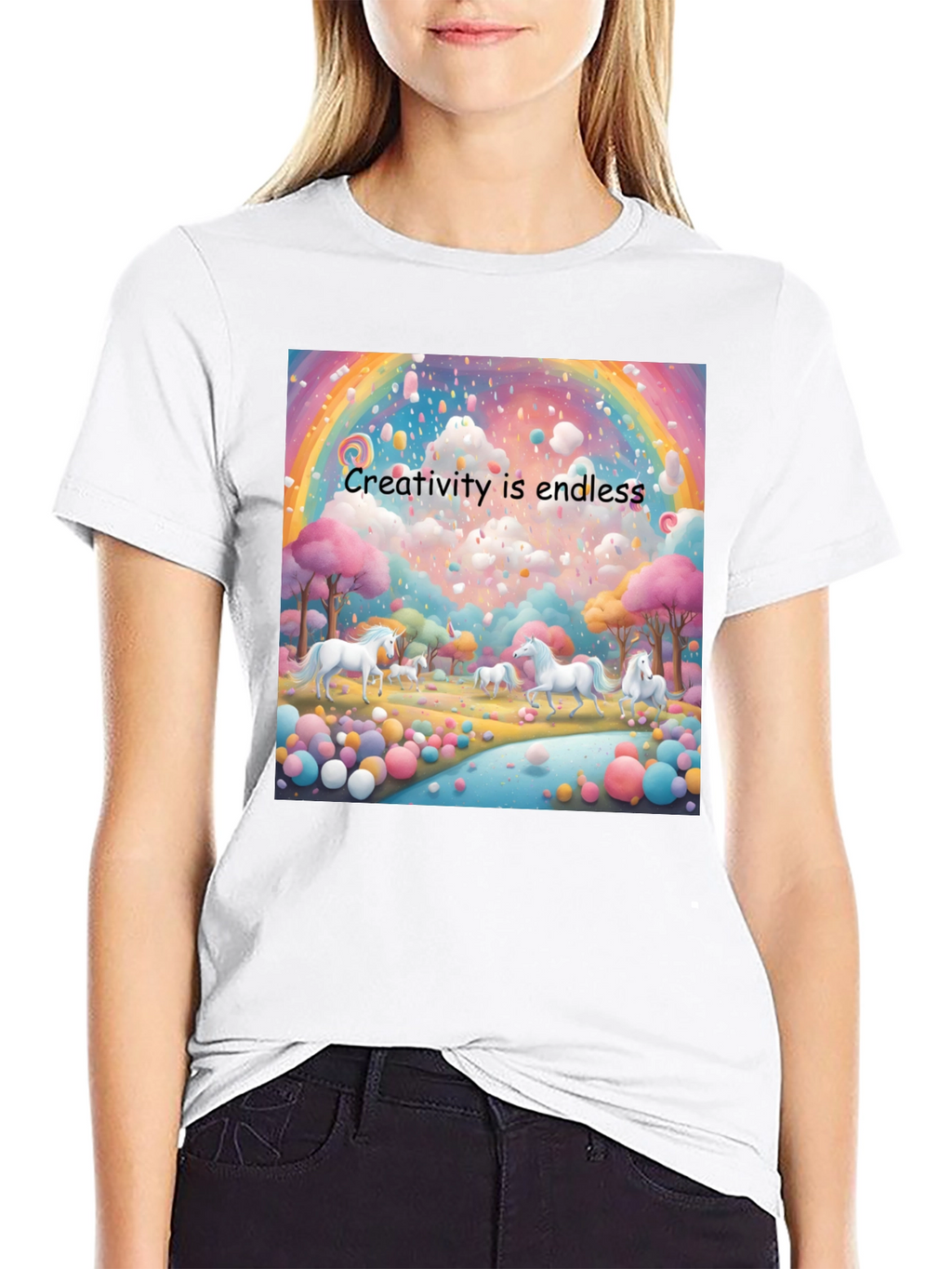 Creative Unicorn Dreamscape Graphic Tee