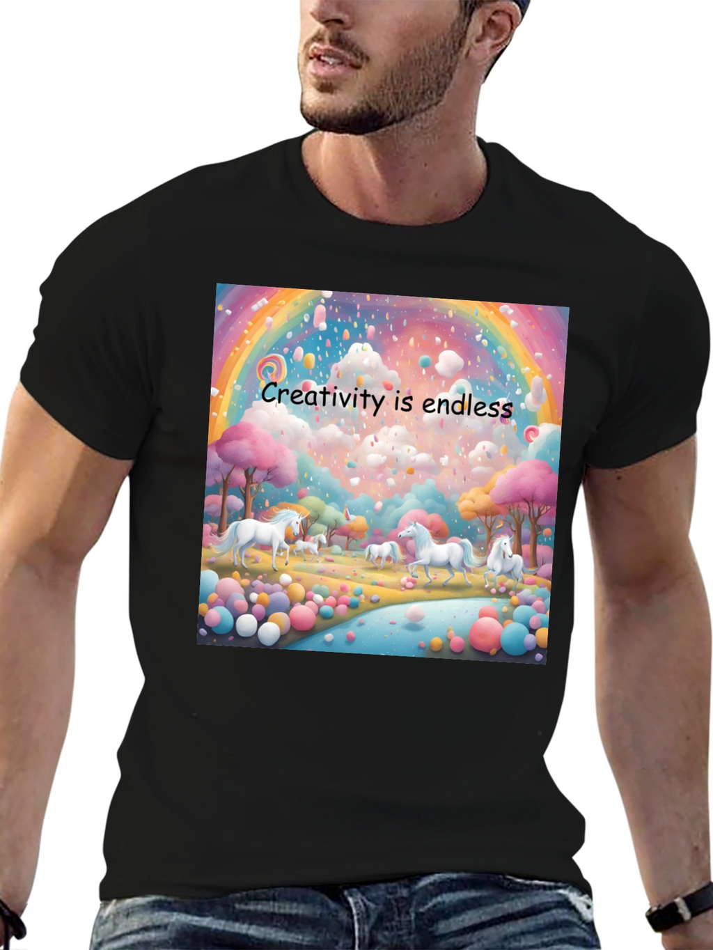 Creative Unicorn Dreamscape Graphic Tee