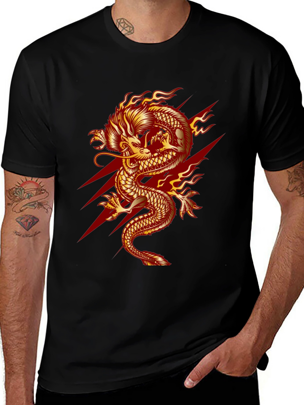 Fiery Dragon Graphic Tee