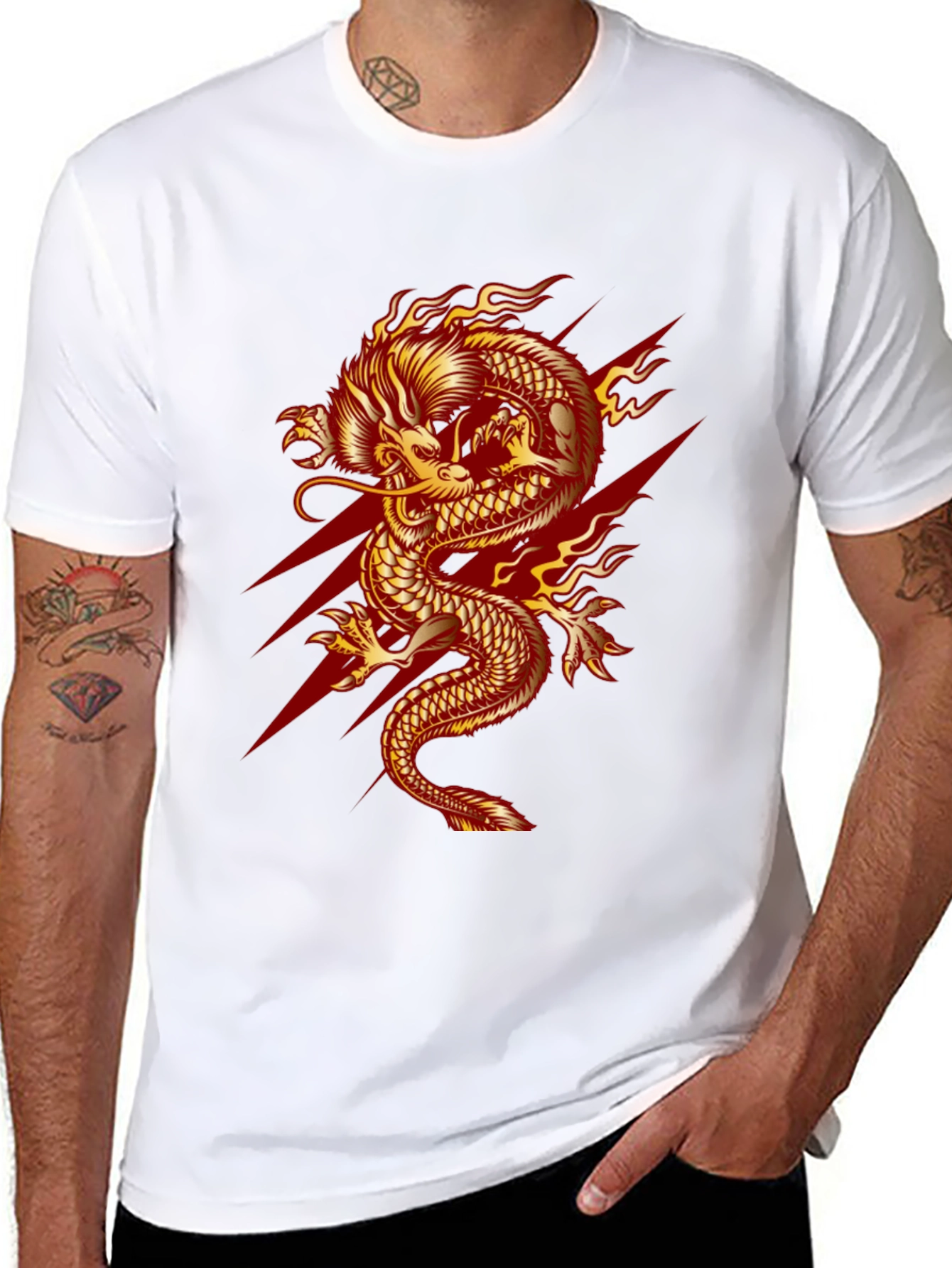 Fiery Dragon Graphic Tee