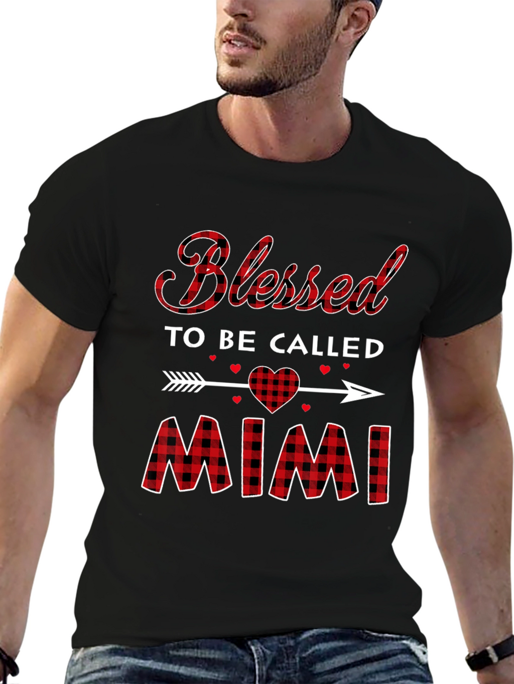 Blessed To Be Called Mimi Plaid T-Shirt