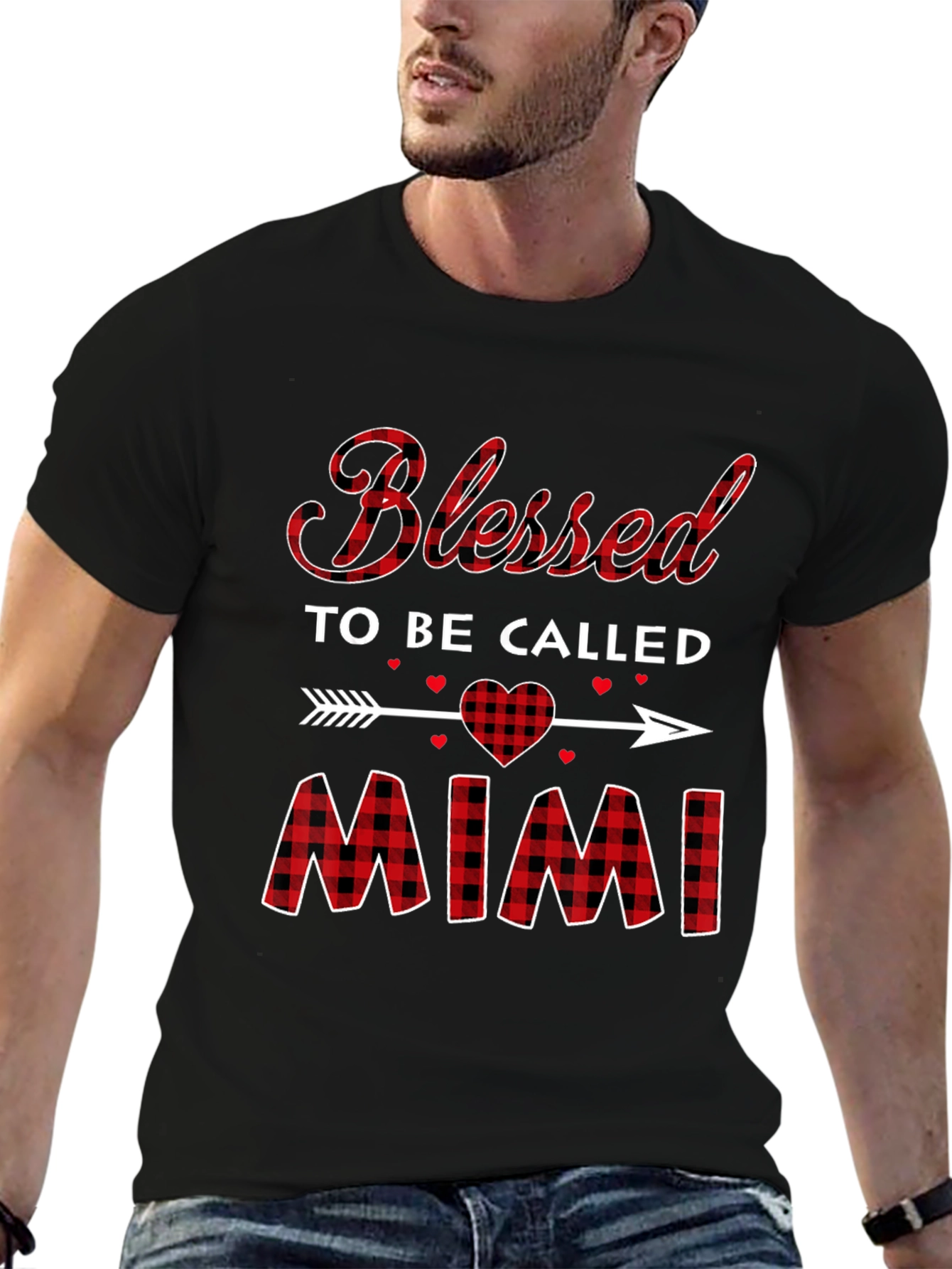Blessed To Be Called Mimi Plaid T-Shirt