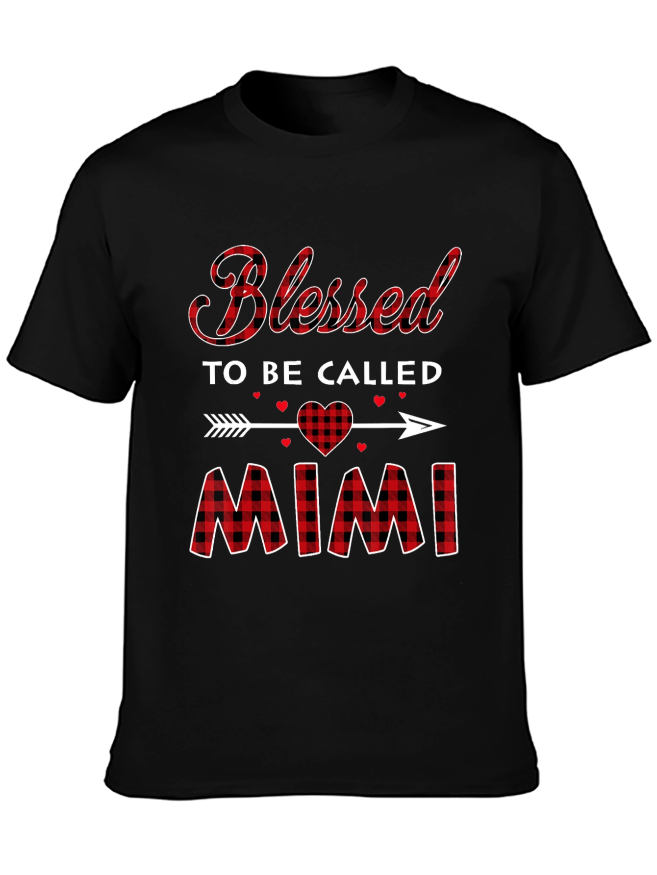 Blessed To Be Called Mimi Plaid T-Shirt