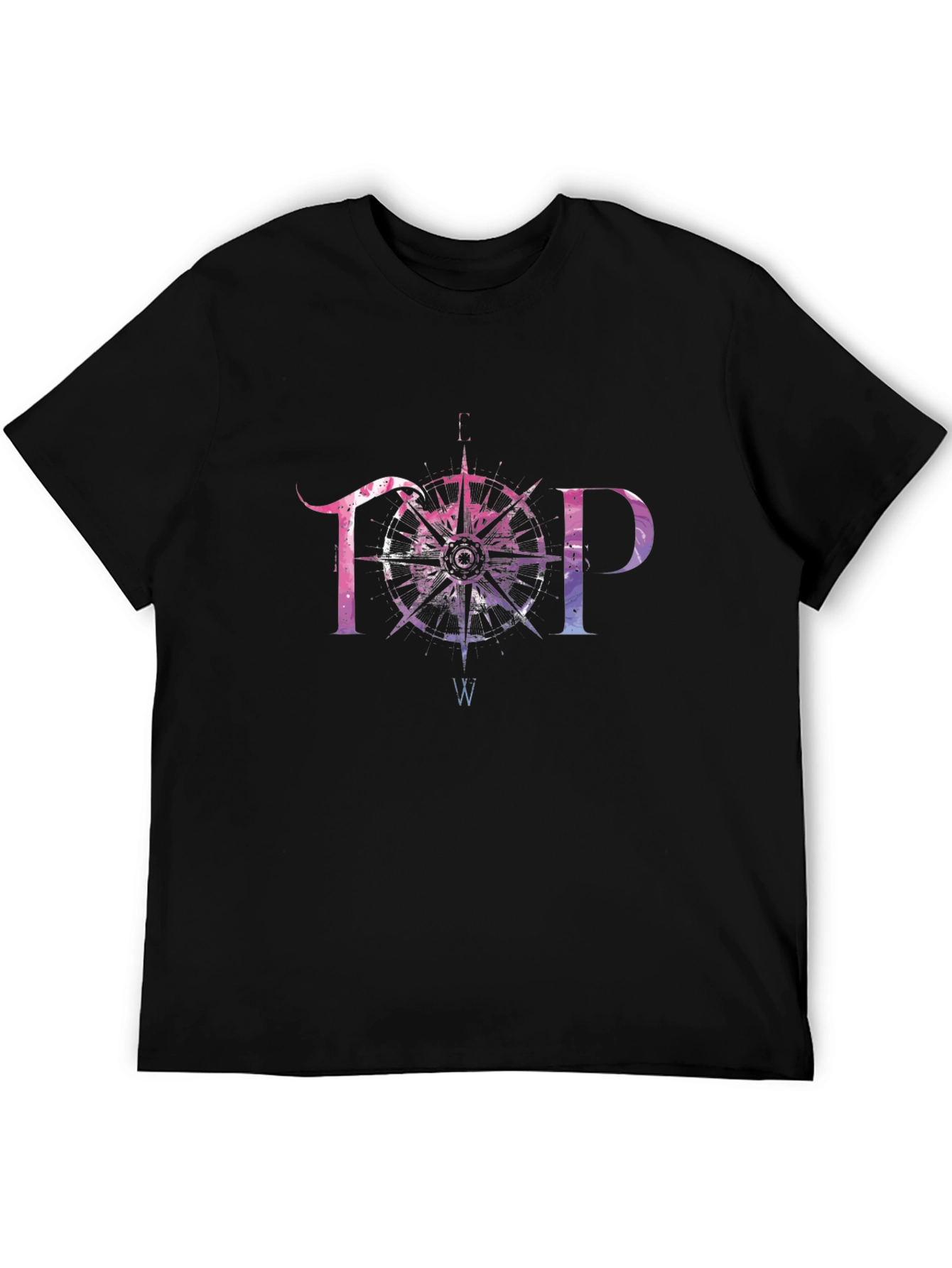 TOP Compass Graphic T-Shirt - Stylish Mens Tee