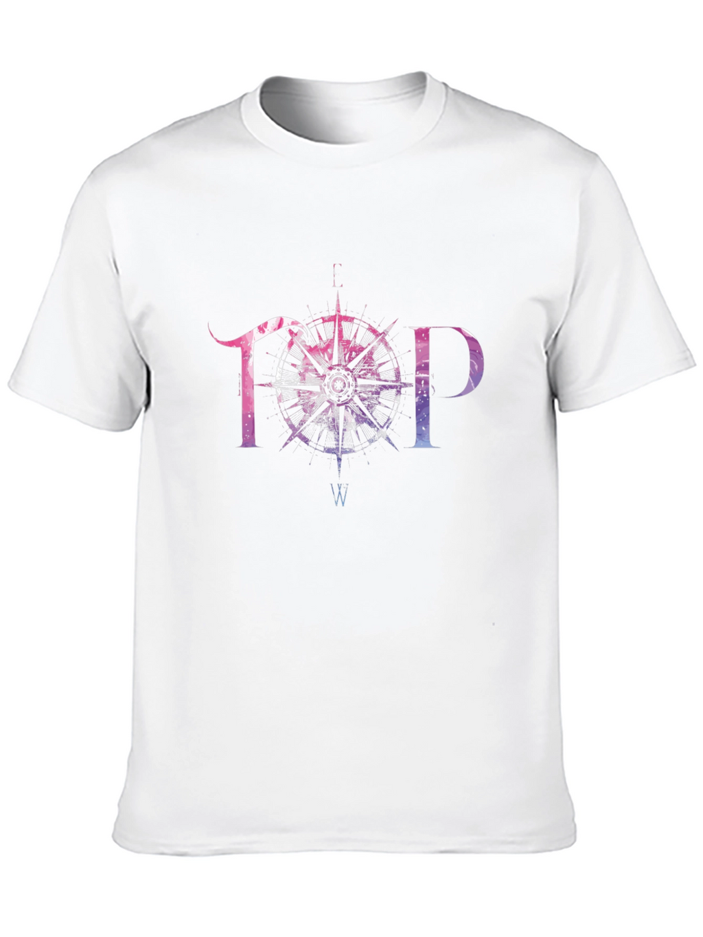 TOP Compass Graphic T-Shirt - Stylish Mens Tee