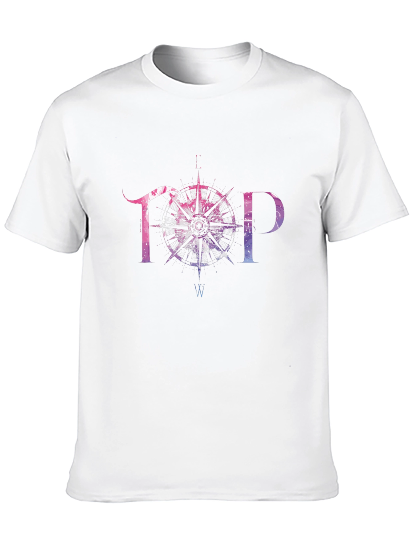 TOP Compass Graphic T-Shirt - Stylish Mens Tee