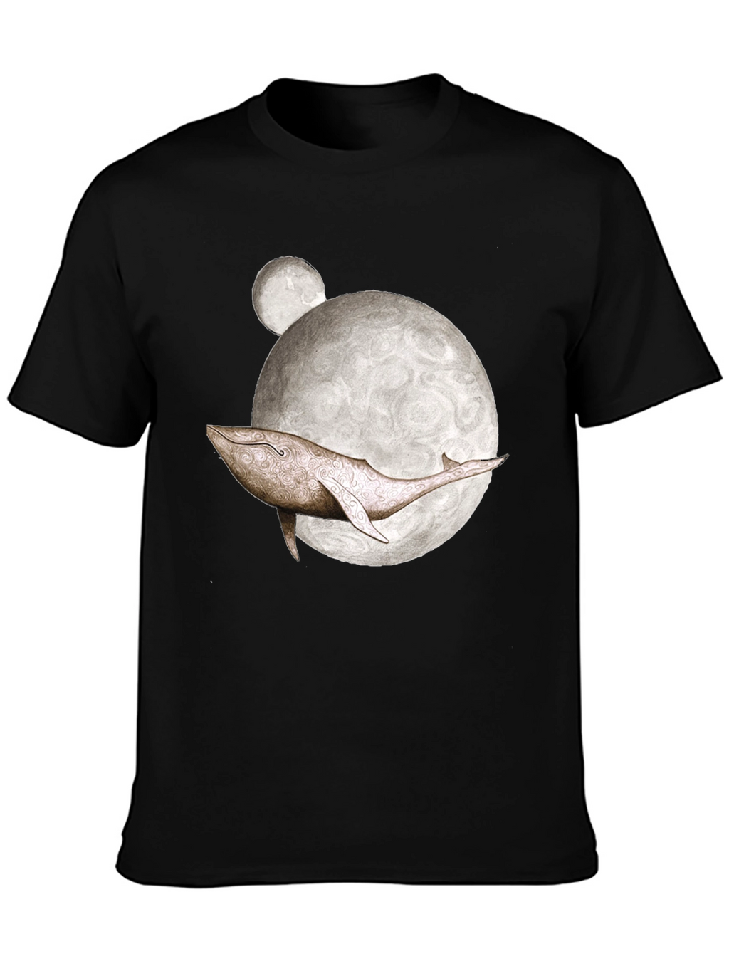 Whale Moon Graphic T-Shirt - Unique Design