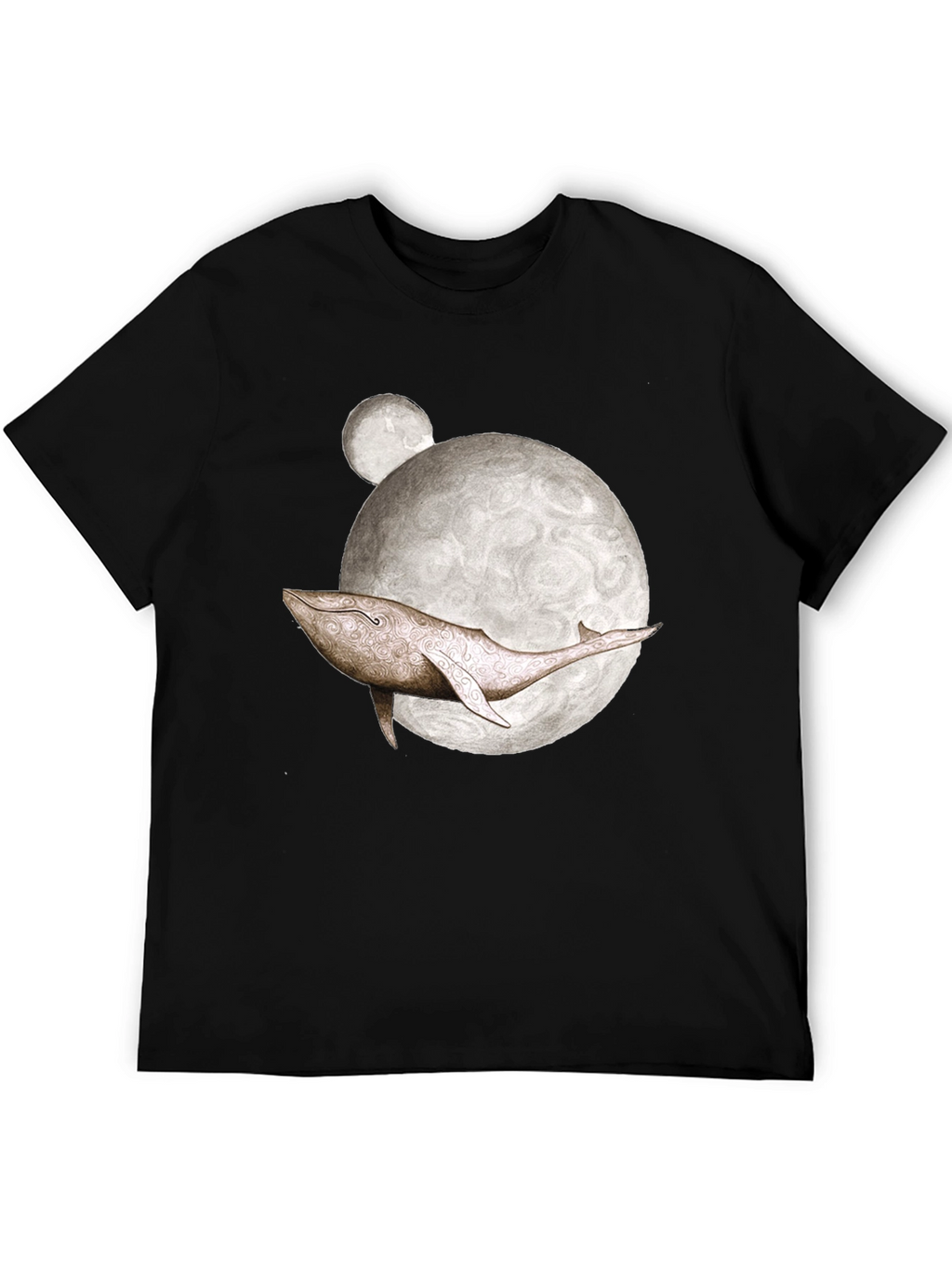 Whale Moon Graphic T-Shirt - Unique Design