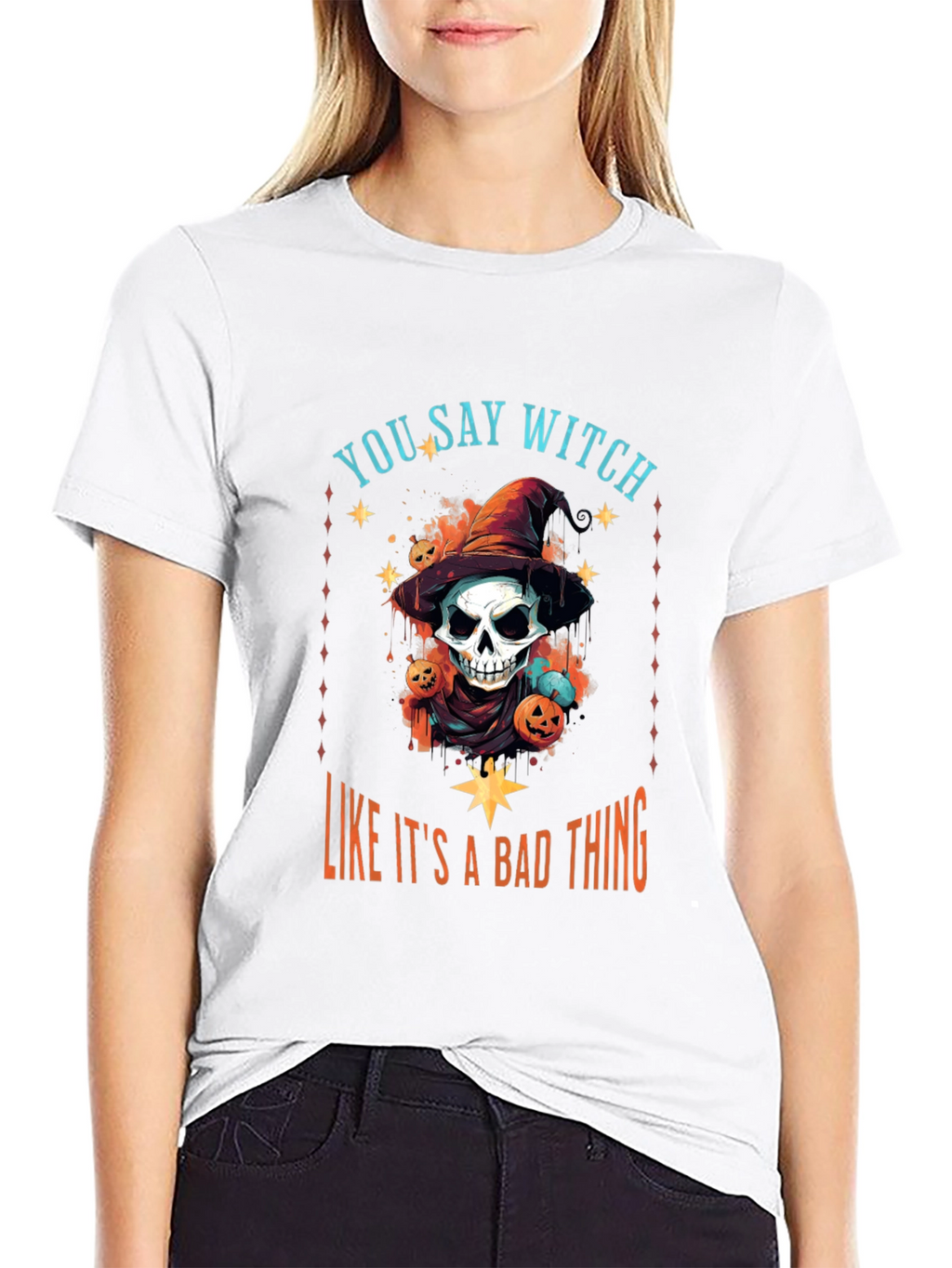 Witch Graphic T-Shirt - Halloween Apparel