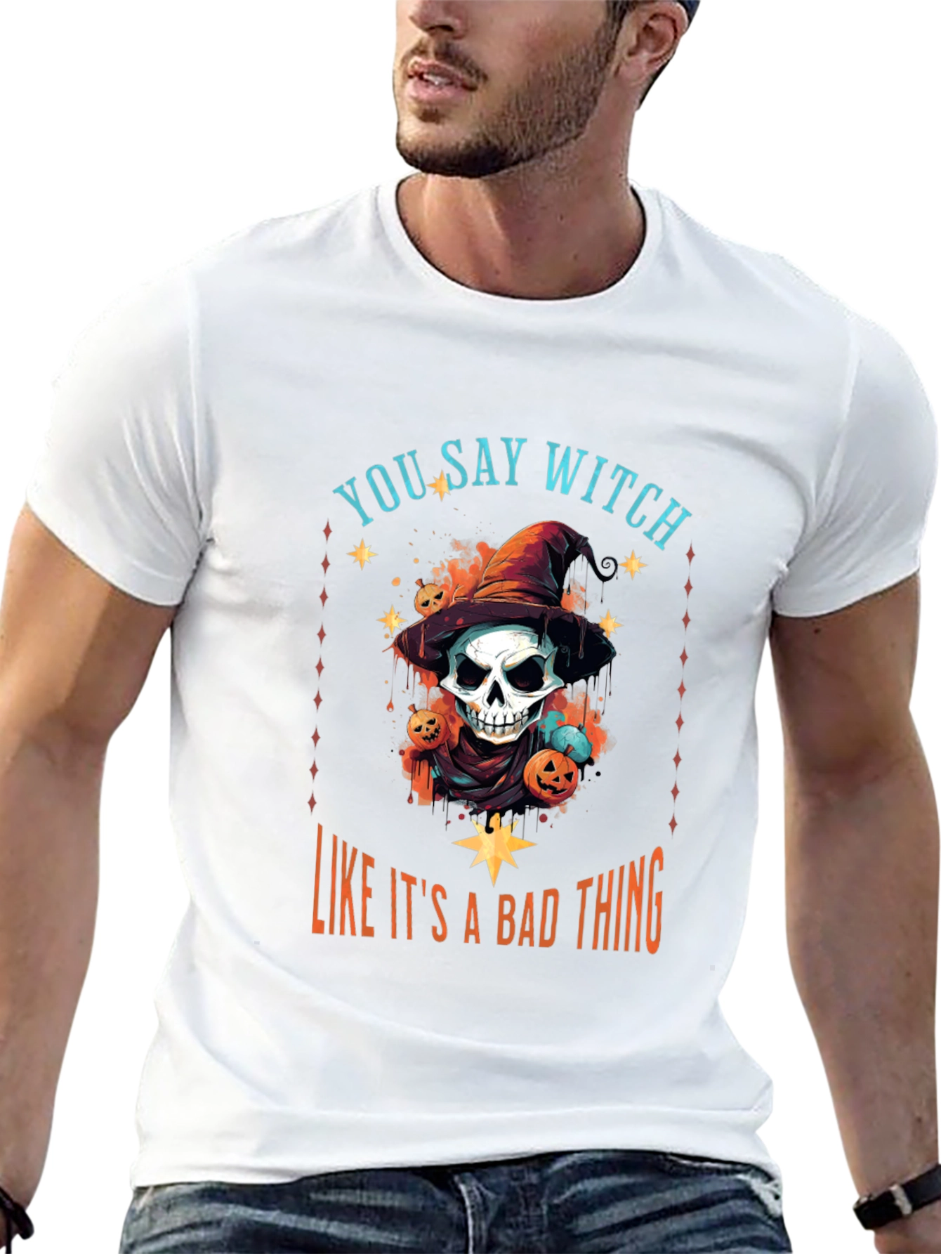 Witch Graphic T-Shirt - Halloween Apparel