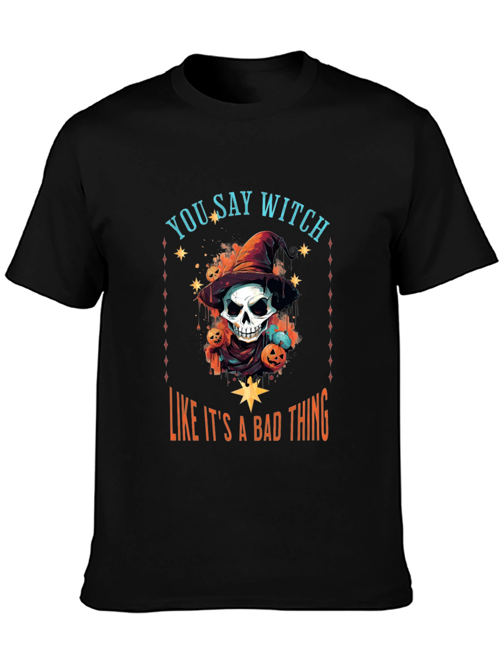 Witch Graphic T-Shirt - Halloween Apparel