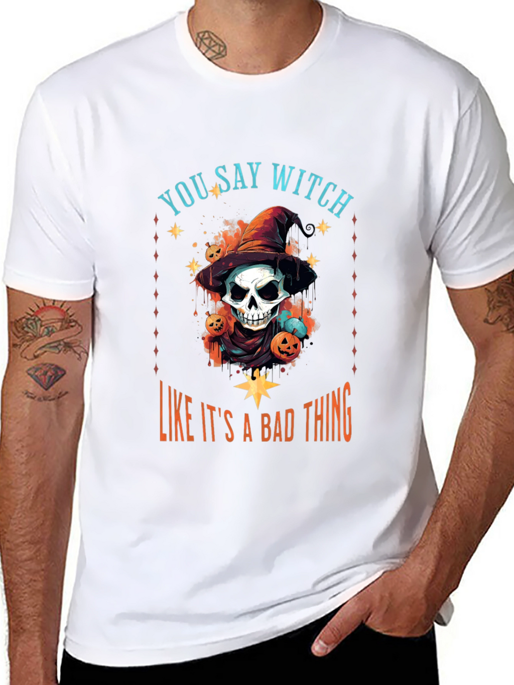 Witch Graphic T-Shirt - Halloween Apparel