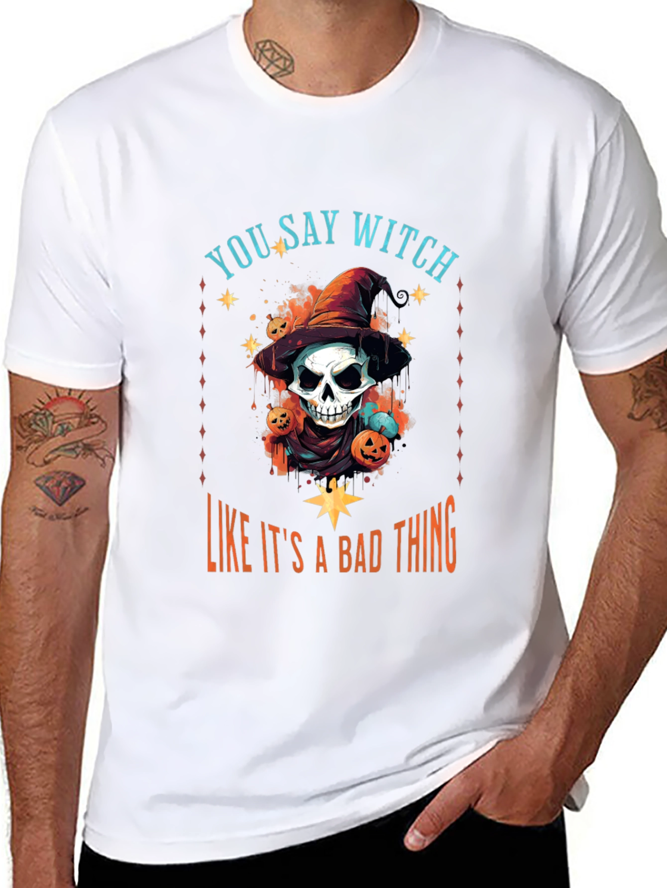 Witch Graphic T-Shirt - Halloween Apparel