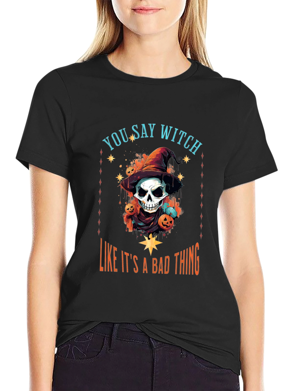 Witch Graphic T-Shirt - Halloween Apparel