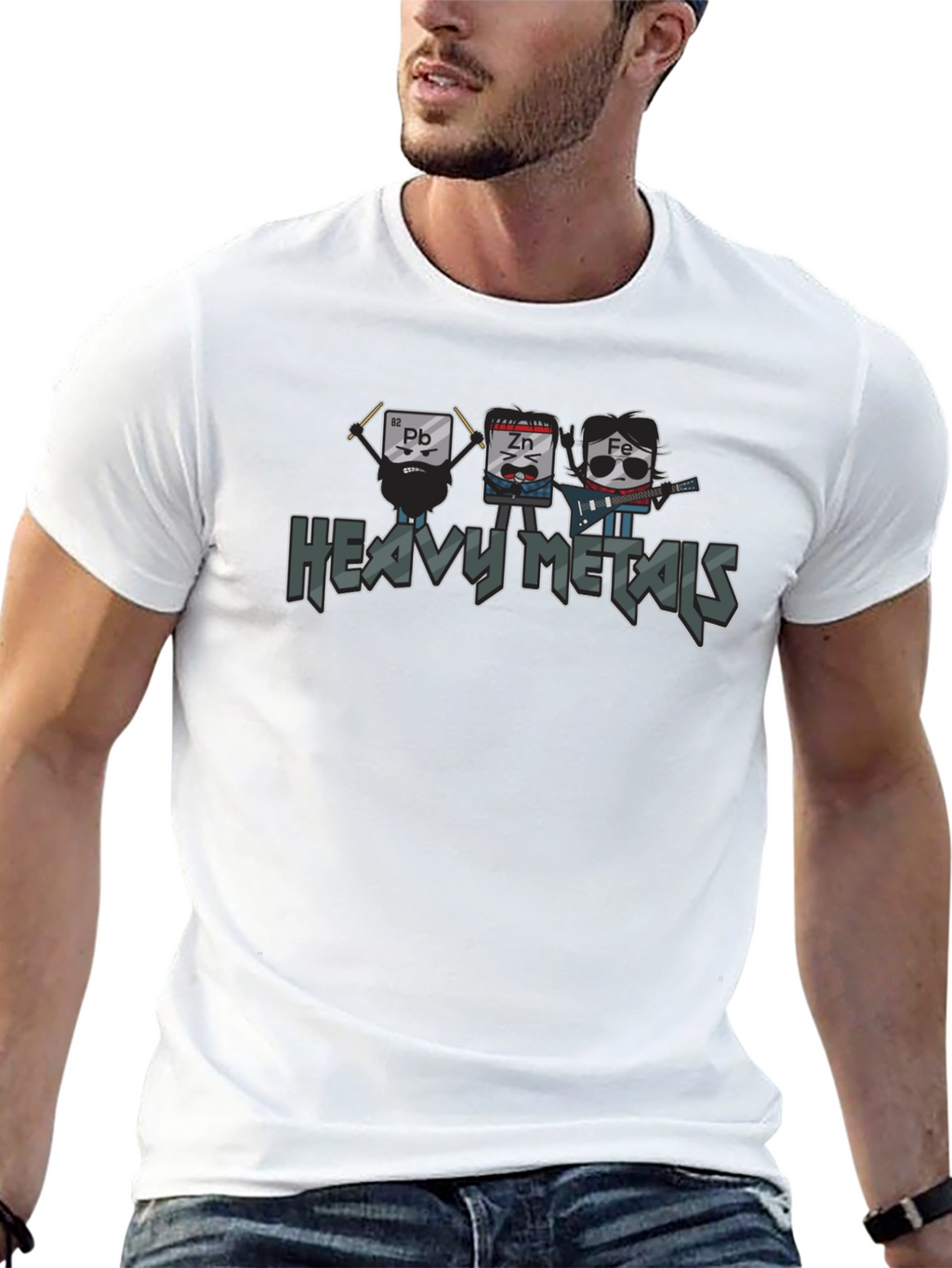 Heavy Metals Band Graphic T-Shirt