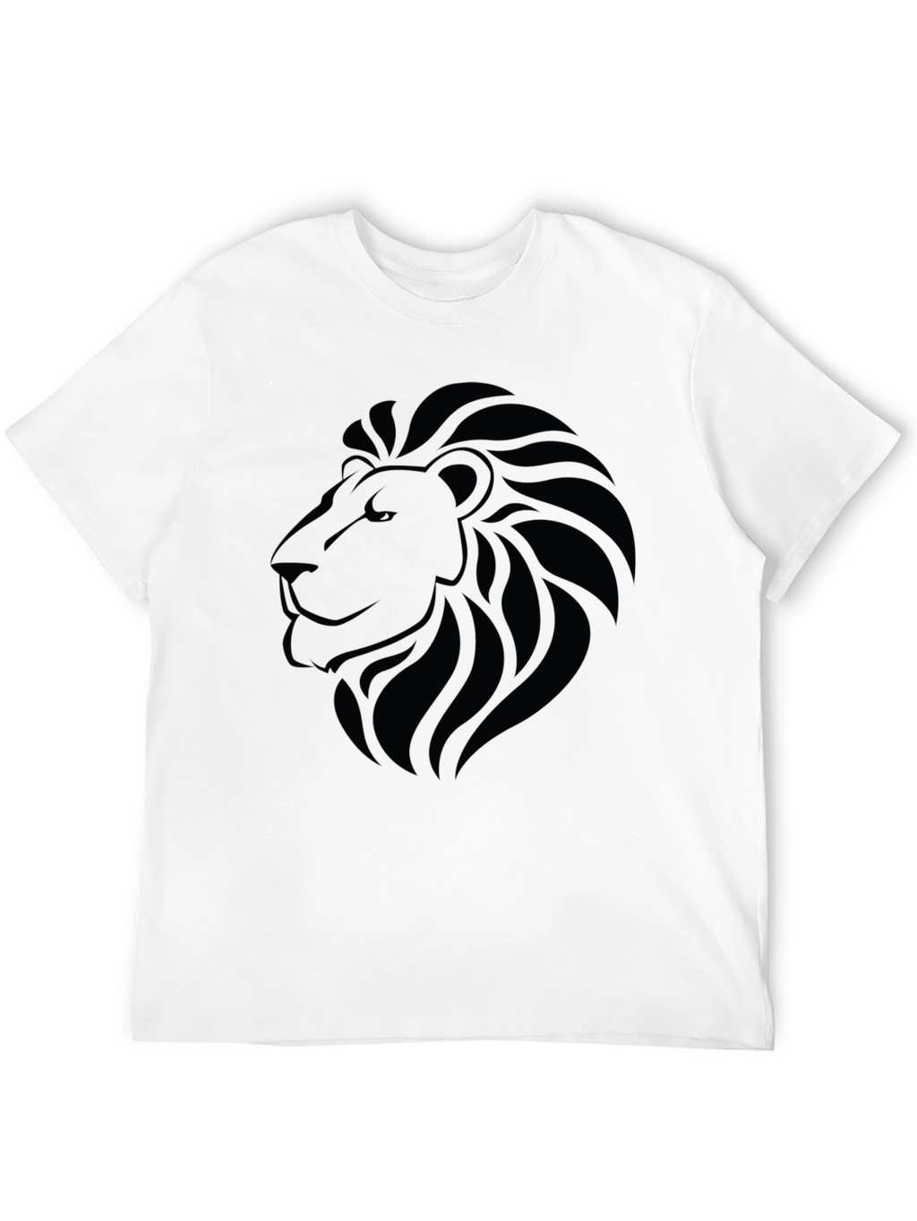 Lion Graphic Black T-Shirt - Stylish Animal Tee