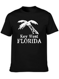 Key West Florida Palm Tree Graphic T-Shirt