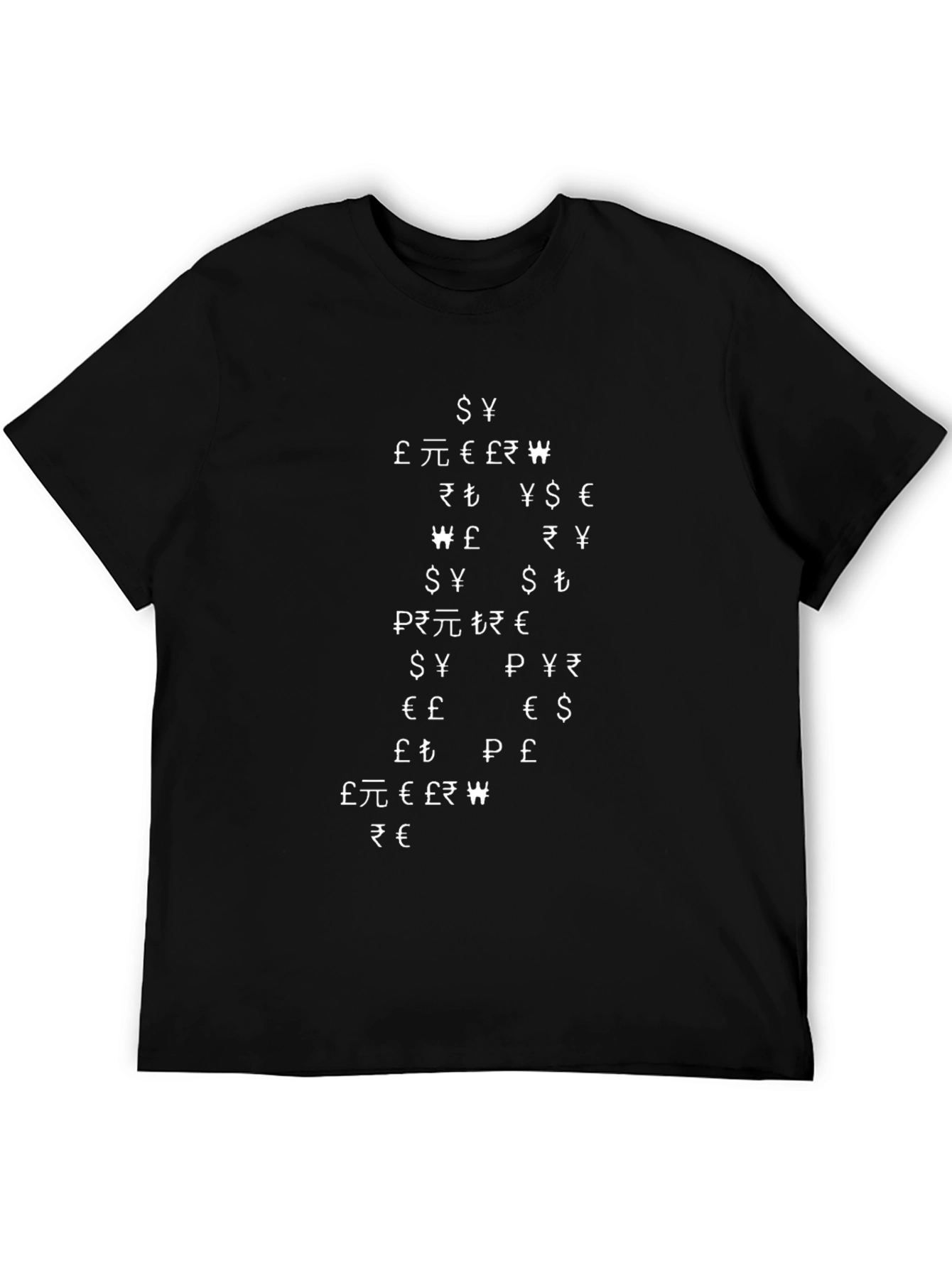 Currency Symbol Graphic Tee - Black