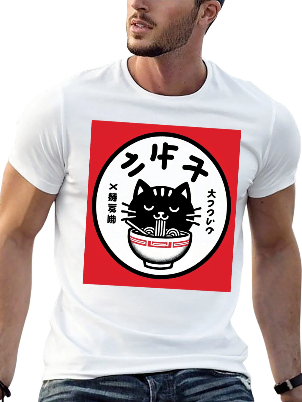 Ramen Cat T-Shirt - Unique Graphic Tee