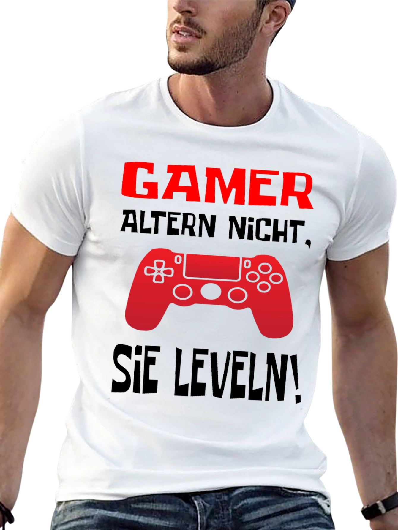 Gamer Level Up Black Graphic Tee