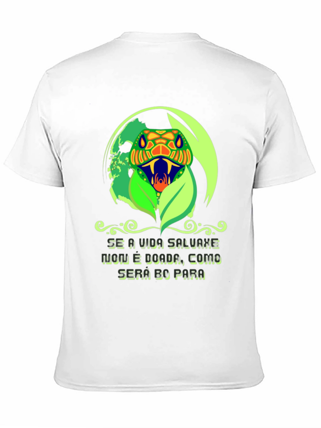 Snake Head Graphic Print T-Shirt