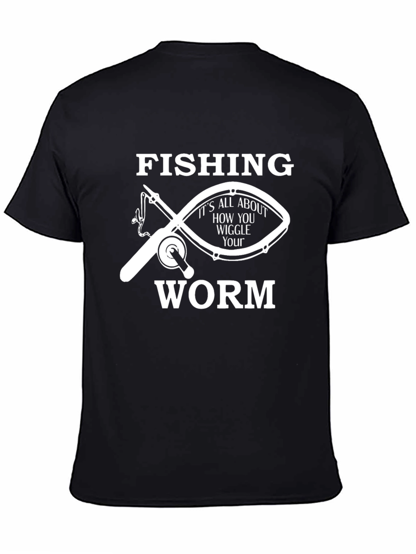 Fishing Worm Graphic T-Shirt