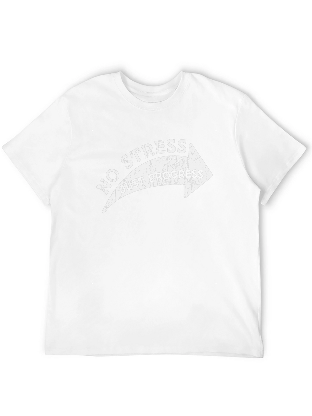 No Stress Just Progress Arrow Graphic Tee