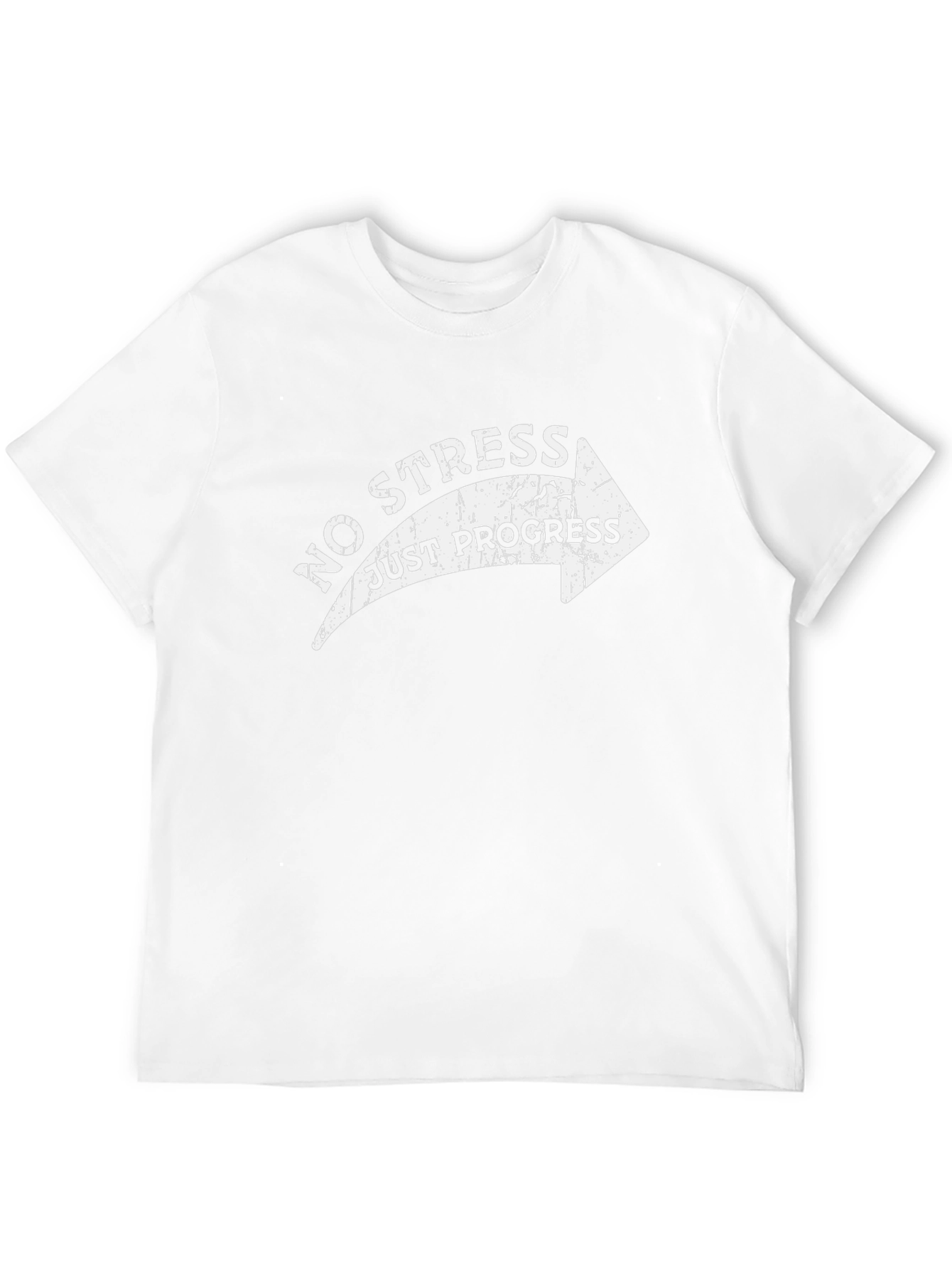 No Stress Just Progress Arrow Graphic Tee