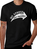 No Stress Just Progress Arrow Graphic Tee