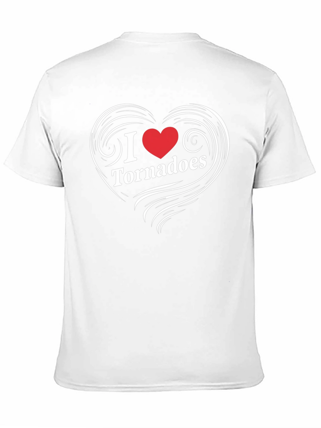 I Love Tornadoes Heart Graphic T-Shirt