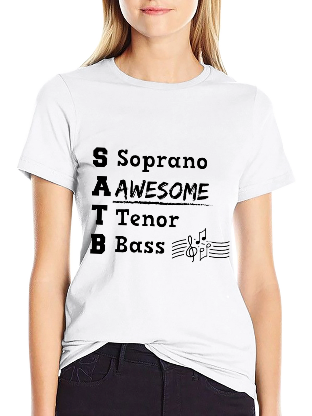 SATB Awesome Choir Shirt - Soprano Tenor Bass