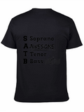 SATB Awesome Choir Shirt - Soprano Tenor Bass