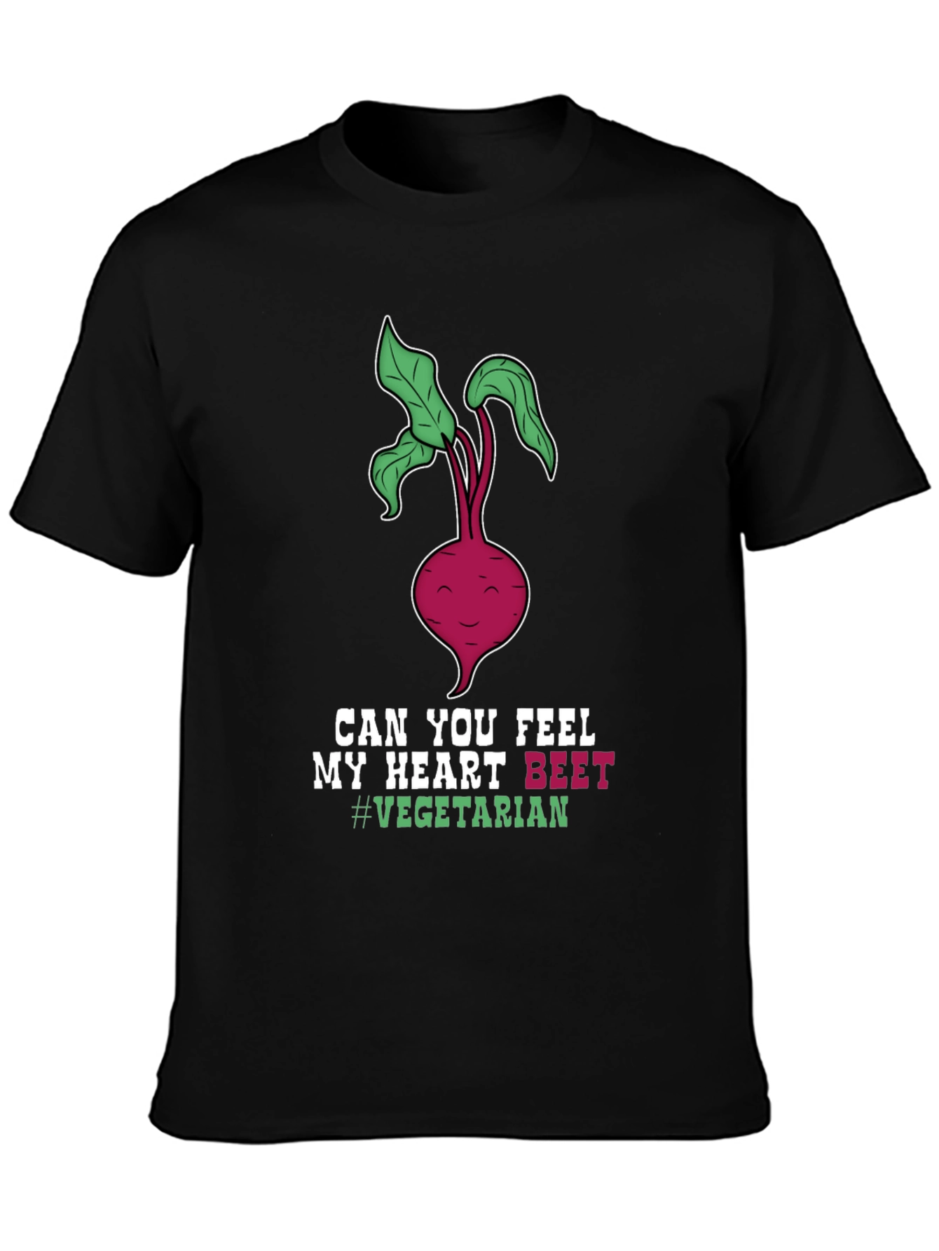 Vegetarian Beet Heart T-Shirt - Funny Vegan Tee