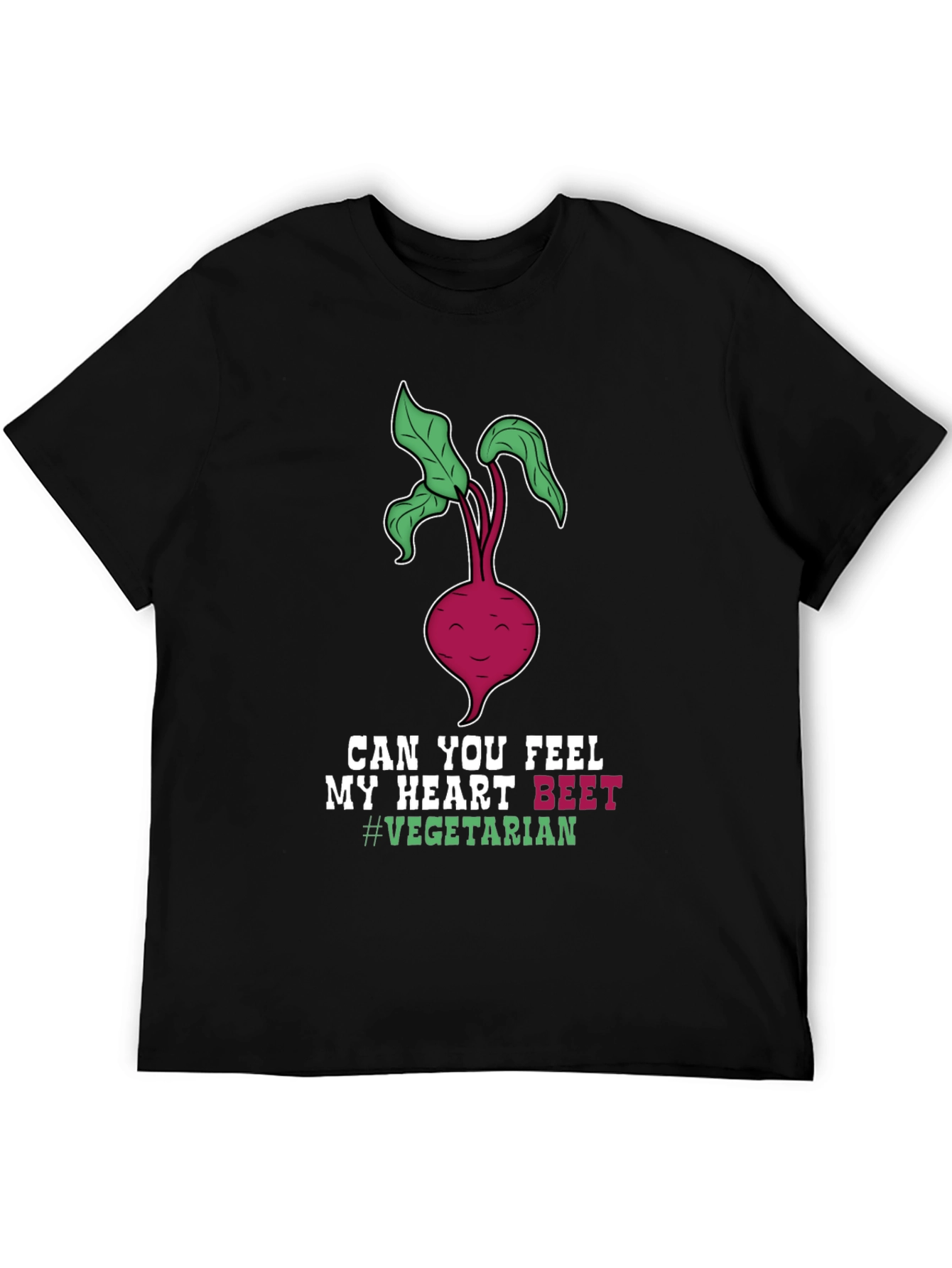 Vegetarian Beet Heart T-Shirt - Funny Vegan Tee