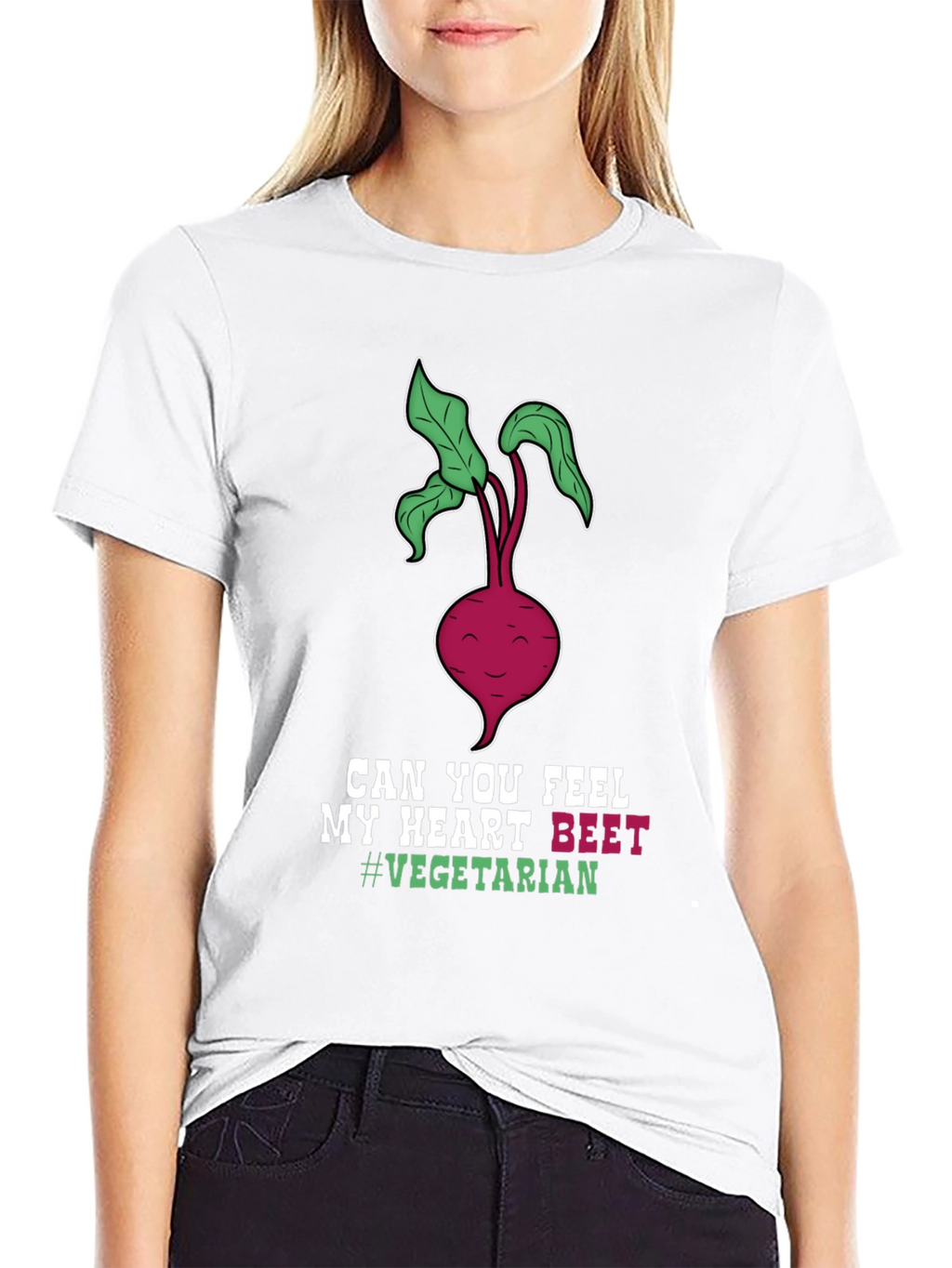 Vegetarian Beet Heart T-Shirt - Funny Vegan Tee