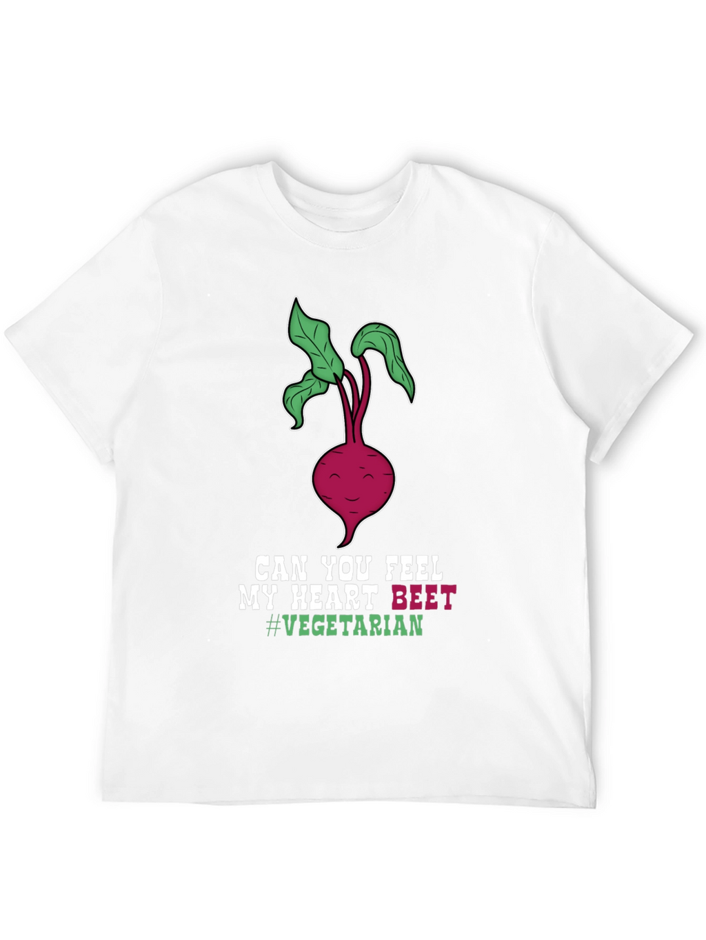 Vegetarian Beet Heart T-Shirt - Funny Vegan Tee