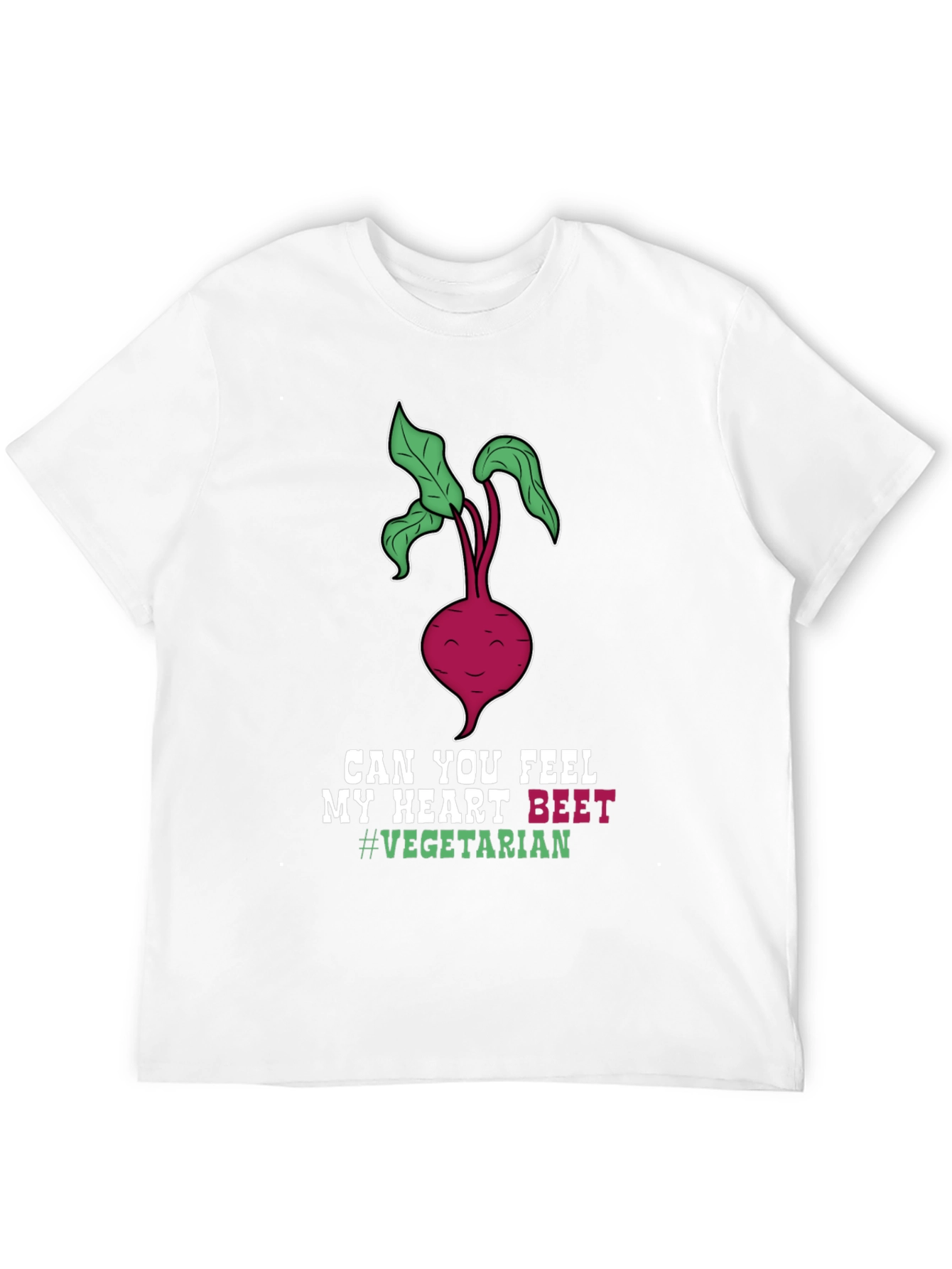 Vegetarian Beet Heart T-Shirt - Funny Vegan Tee