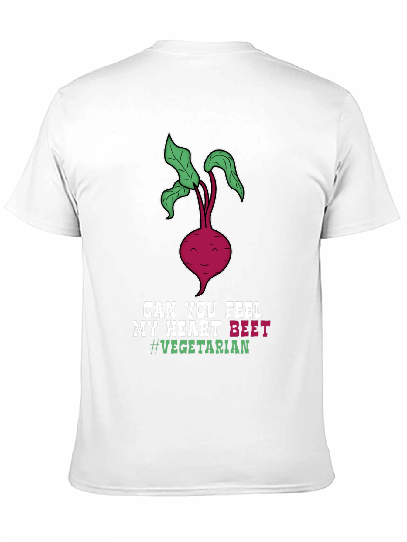Vegetarian Beet Heart T-Shirt - Funny Vegan Tee