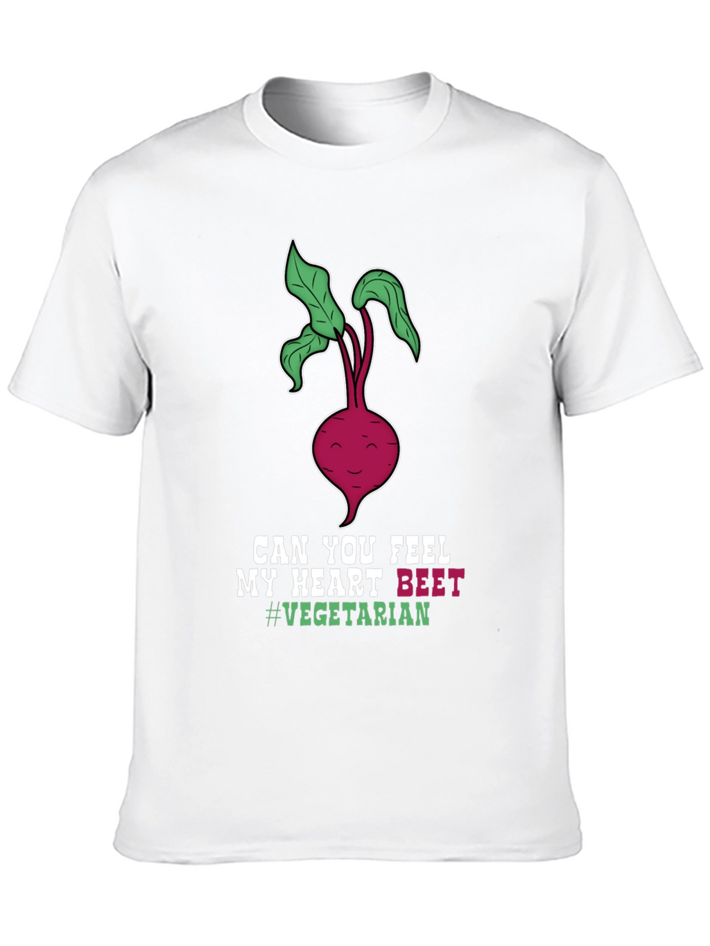 Vegetarian Beet Heart T-Shirt - Funny Vegan Tee
