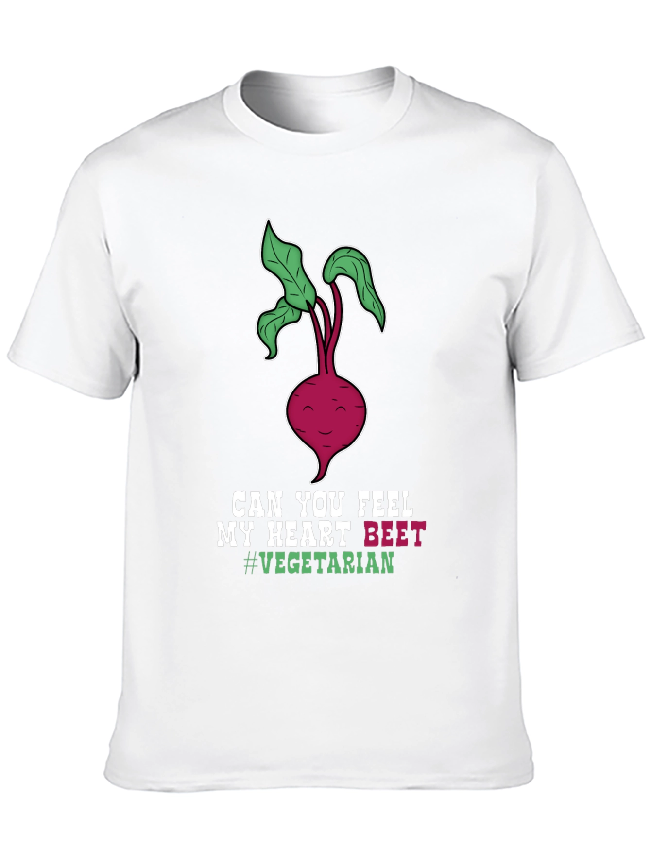 Vegetarian Beet Heart T-Shirt - Funny Vegan Tee