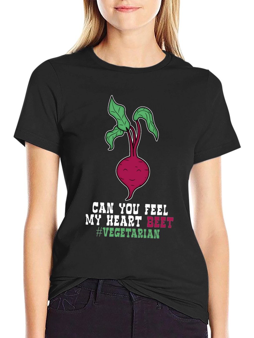 Vegetarian Beet Heart T-Shirt - Funny Vegan Tee