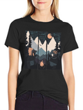 Mountain Campfire Bear Graphic Tee