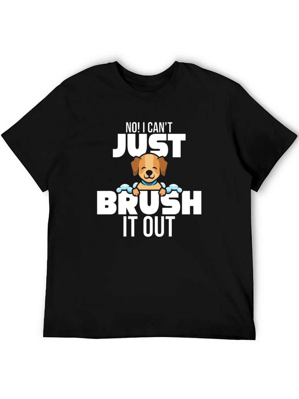 Funny Dog Groomer T-Shirt - Brush It Out