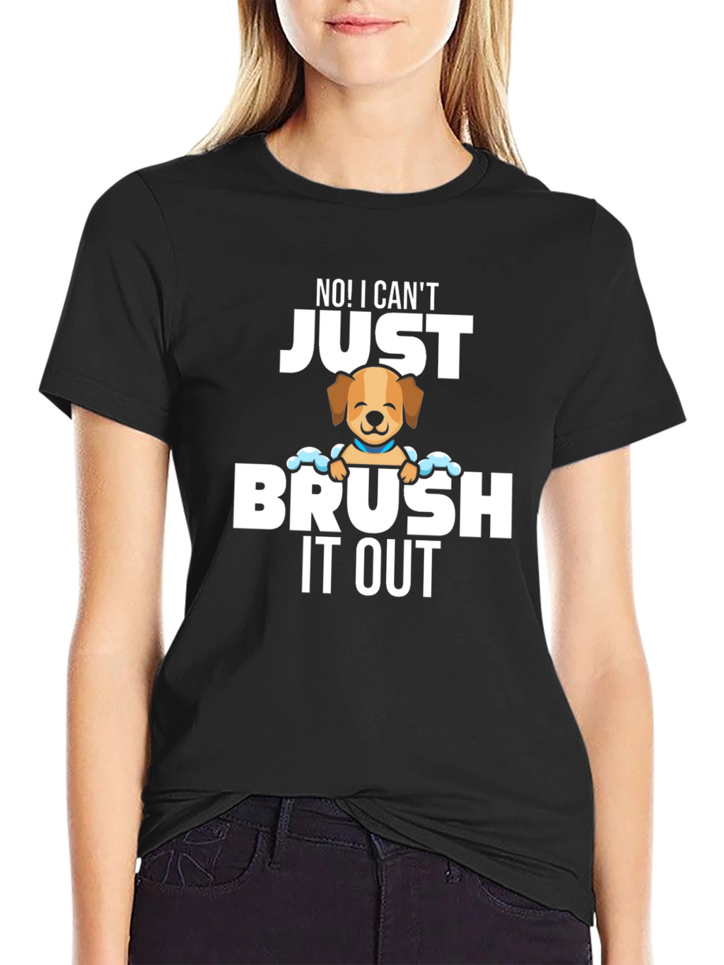 Funny Dog Groomer T-Shirt - Brush It Out