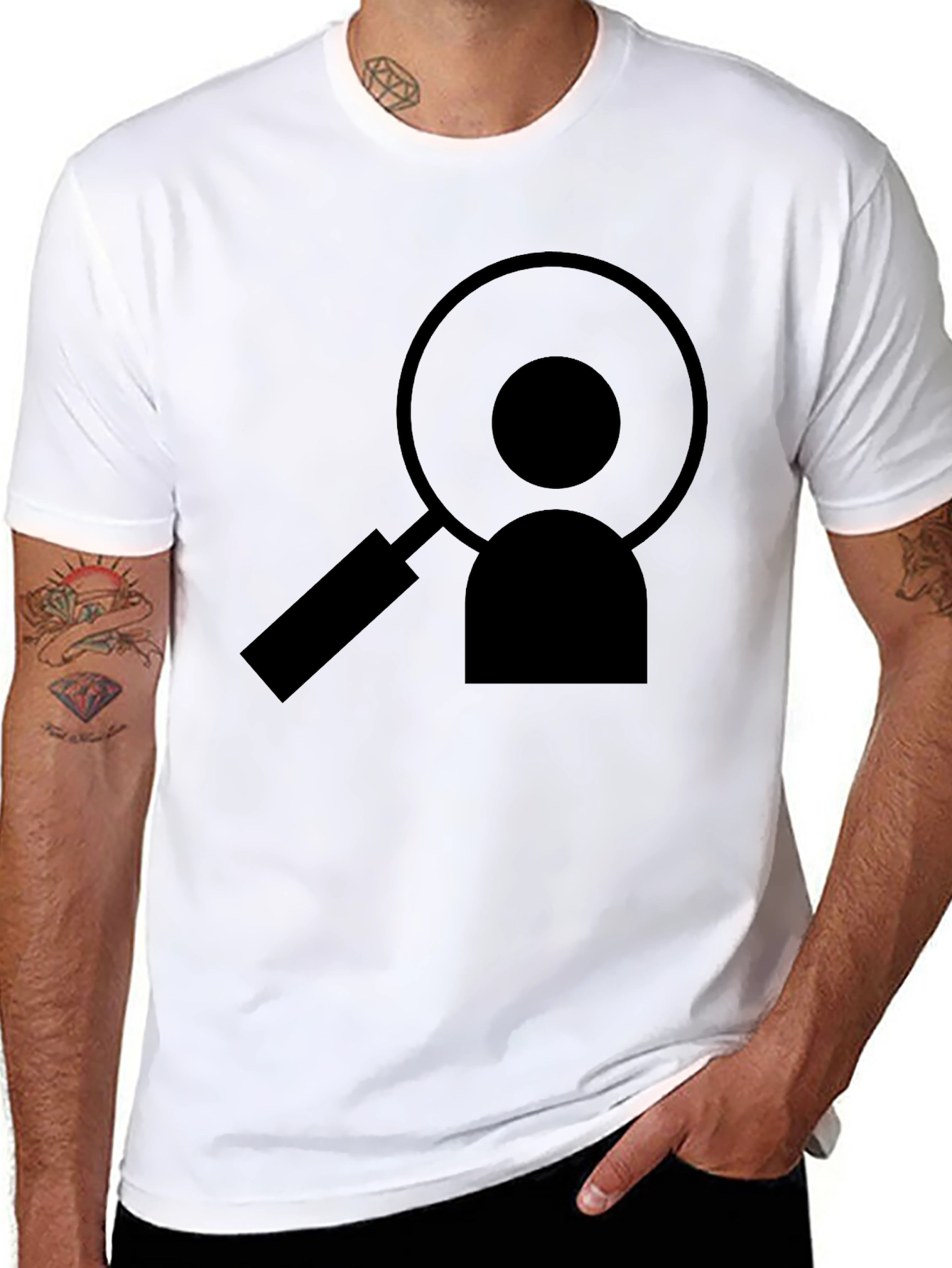 Black T-Shirt with Recruiting Graphic
